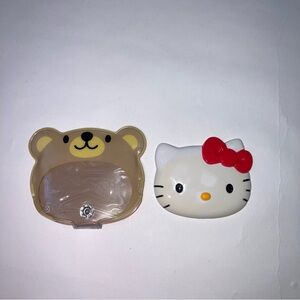 Vintage Sanrio 1999 hello kitty pocket mirror with pouch